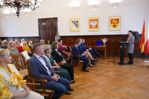 wystąpienie podczas konferencji